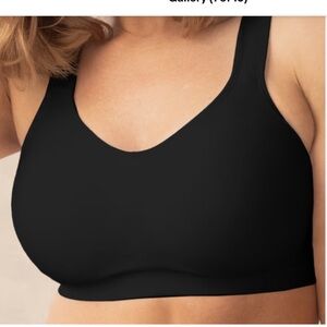 NWT Truekind Size L Large Black Daily Comfort Wireless Shaper Bra